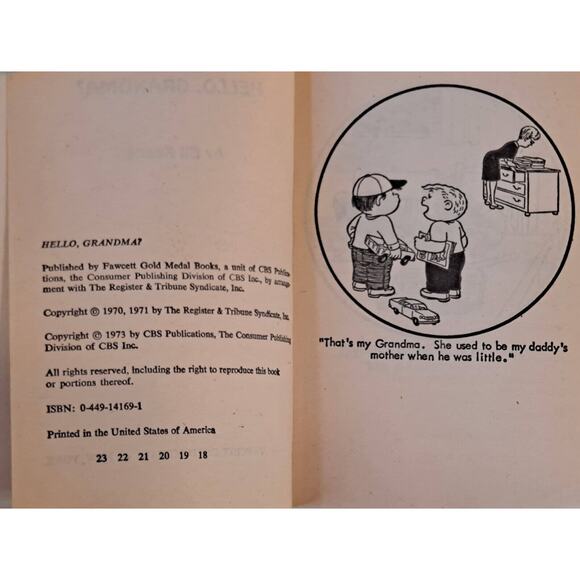 Hello, Grandma by Bil Keane (1982, Mass Market) - Picture 2 of 6